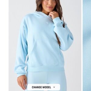 Fabletics Cozy Fleece Hoodie, Large, NWOT 
Iced Out/Snowflake